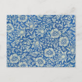 William Morris  Blue Floral Pattern Briefkaart (Voorkant)