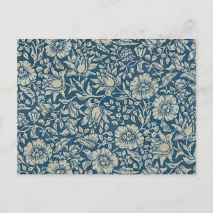 William Morris  Blue Floral Pattern Briefkaart