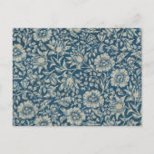William Morris  Blue Floral Pattern Briefkaart (Voorkant)