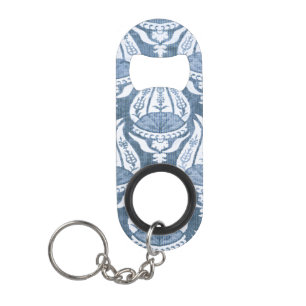 William Morris Blue Floral Pattern Classic Mini Flessenopener