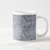 William Morris Blue Floral Pattern Extra Grote Beker (Rechts)