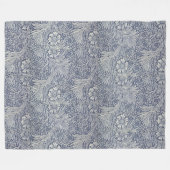 William Morris Blue Floral Pattern Fleece Deken (Voorkant (Horizontaal))