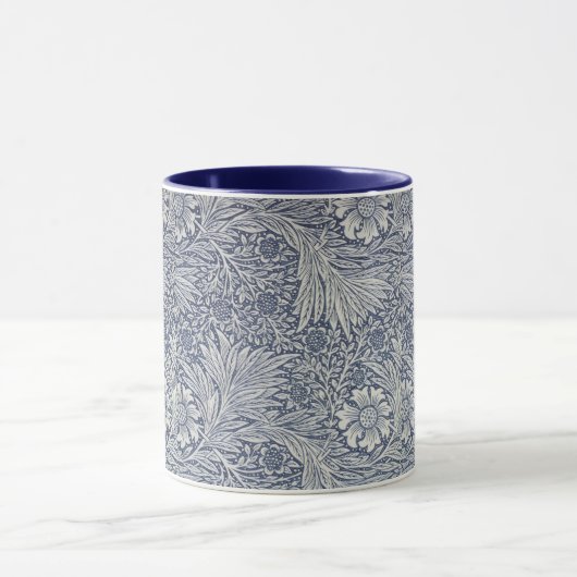William Morris  Blue Floral Pattern Mok (Midden)