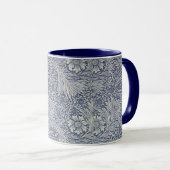 William Morris  Blue Floral Pattern Mok (Voorkant rechts)