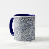 William Morris  Blue Floral Pattern Mok (Voorkant links)
