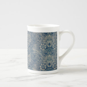 William Morris  Blue Floral Pattern Porselein Kop