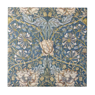 William Morris Blue Floral Tegeltje