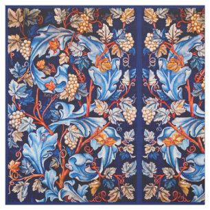 William Morris  Blue Grapes Pattern Stof