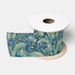 William Morris Blue Iris vintage bloempatroon Lint