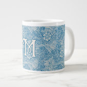 William Morris Blue Marigold Monogram Extra Grote Beker (Voorkant rechts)