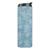 William Morris Blue Marigold Monogram Thermosbeker (Gedraaid links)