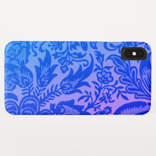 William Morris Blue Pink Botanical Case-Mate iPhone Case (Achterkant (horizontaal))