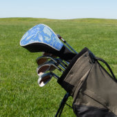 William Morris - Blue Wild Tulips & Monogram Golfheadcover (Insitu)