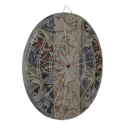 William Morris Bluebell Tapestry Design Dartbord (Voorkant Links)