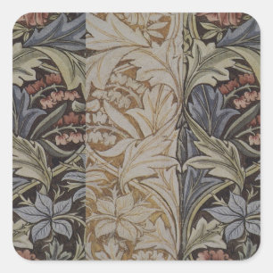William Morris Bluebell Tapestry Design Vierkante Sticker