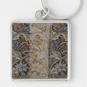 William Morris Bluebell Tapijt Botanische Klassiek Sleutelhanger