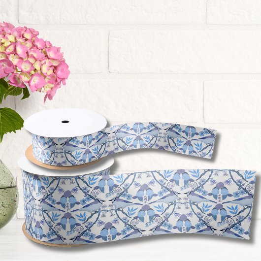 William Morris Bluejay inspireerde Botanical Peri Lint