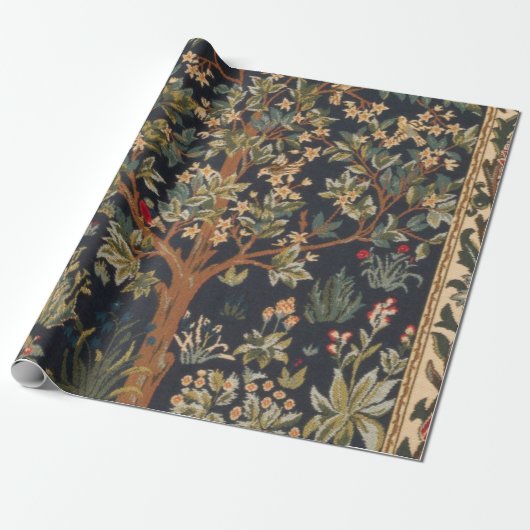 William Morris - Boom van het leven Cadeaupapier (Uitgerold)