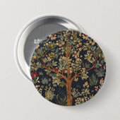 William Morris - Boom van het leven Ronde Button 7,6 Cm (Voorkant /achterkant)