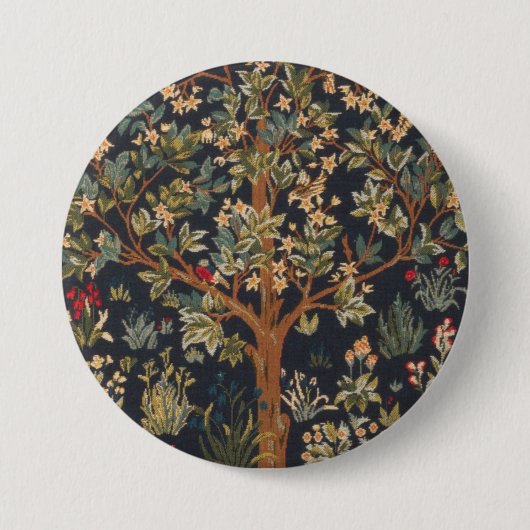 William Morris - Boom van het leven Ronde Button 7,6 Cm (Voorkant)