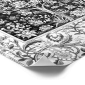 William Morris - Boom van het leven zwart en wit Poster (Hoek)