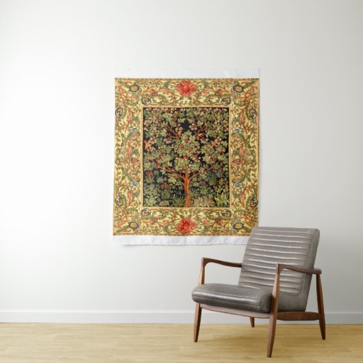 William Morris - Boom van het Life Pattern Wandkleed (In situ)