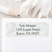 William Morris Borage Plafondpapier in Blauw Etiket (Insitu)