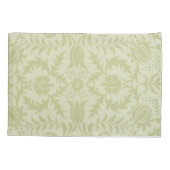 William Morris Borage vintage zachte groene damast Kussensloop (Achterkant)