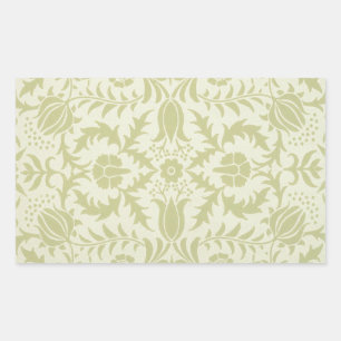William Morris Borage Wedding Soft Green Rechthoekige Sticker