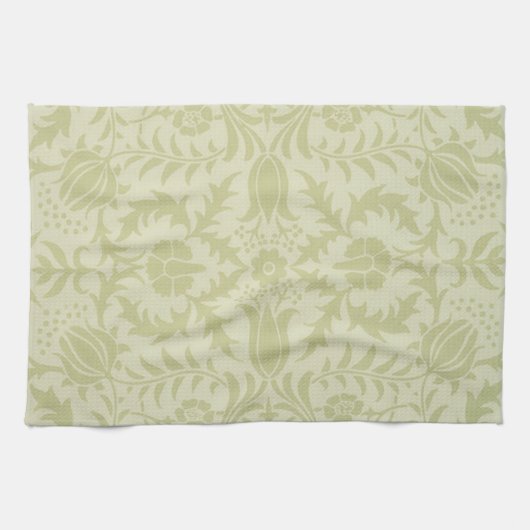 William Morris Borage Wedding Soft Green Theedoek (Horizontaal)