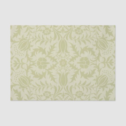 William Morris Borage Wedding Soft Green Tissuepapier (Voorkant)
