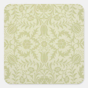 William Morris Borage Wedding Soft Green Vierkante Sticker