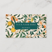WILLIAM MORRIS BOTANICAL PATTERN VISITEKAARTJE (Voorkant)