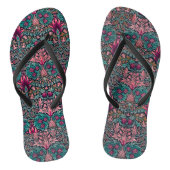 William Morris Botanisch Patroon Teenslippers (Voetbed)