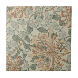 William * Morris Botanische Roze Groen Tegeltje