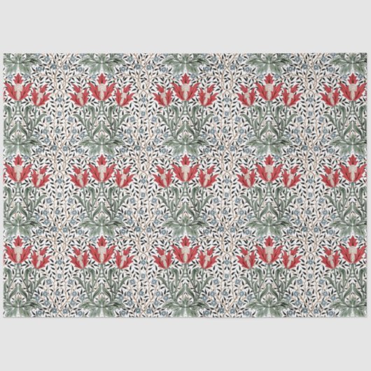 William Morris  Bourne Pattern Tissuepapier (Voorkant)