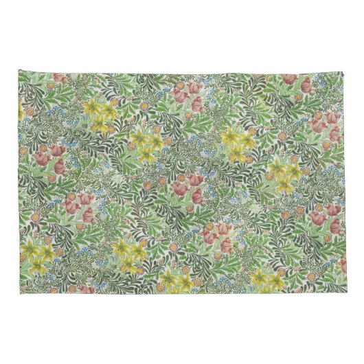  William Morris Bower Flowers Greenery Kussensloop (Achterkant-Rechts)
