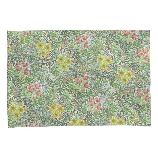  William Morris Bower Flowers Greenery Kussensloop (Voorkant-Rechts)