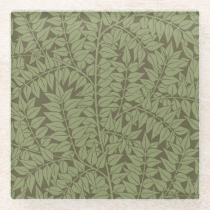 William Morris Branch Art Nouveau Klassiek Ontwerp Glazen Onderzetter