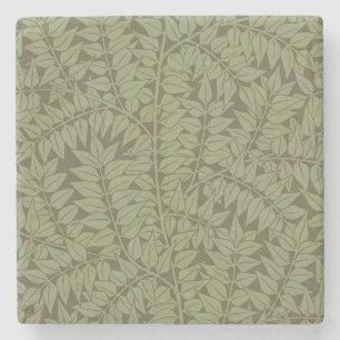 William Morris Branch Art Nouveau Klassiek Ontwerp Stenen Onderzetter
