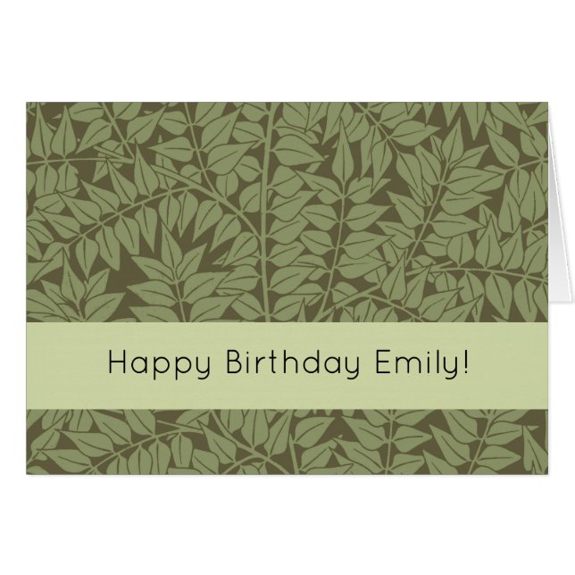 William Morris Branch Leaves Wallpaper (Voorkant Horizontaal)