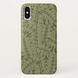 William Morris Branch Leaves Wallpaper iPhone X Hoesje