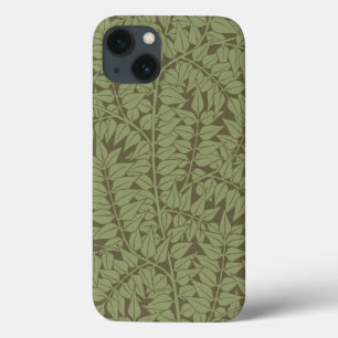 William Morris Branch Leaves Wallpaper iPhone 13 Hoesje