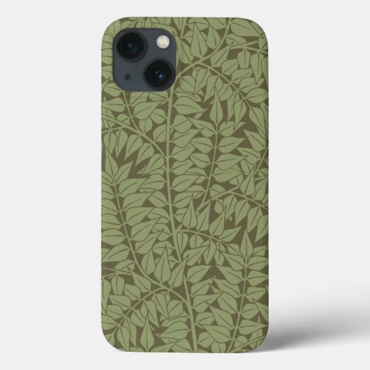 William Morris Branch Leaves Wallpaper Case-Mate iPhone Case (Achterkant)