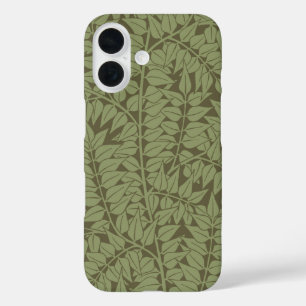 William Morris Branch Leaves Wallpaper iPhone 16 Hoesje