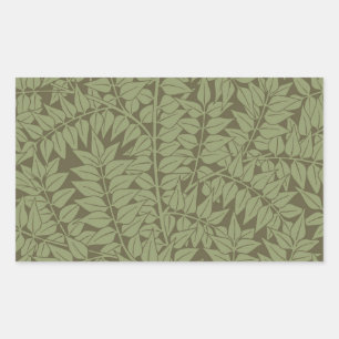William Morris Branch Leaves Wallpaper Rechthoekige Sticker