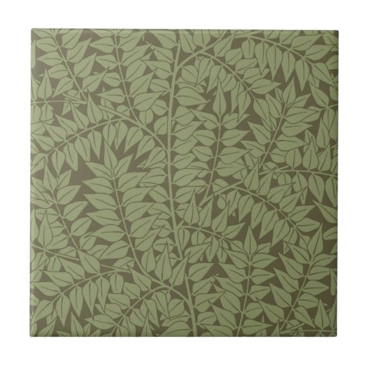 William Morris Branch Leaves Wallpaper Tegeltje (Voorkant)