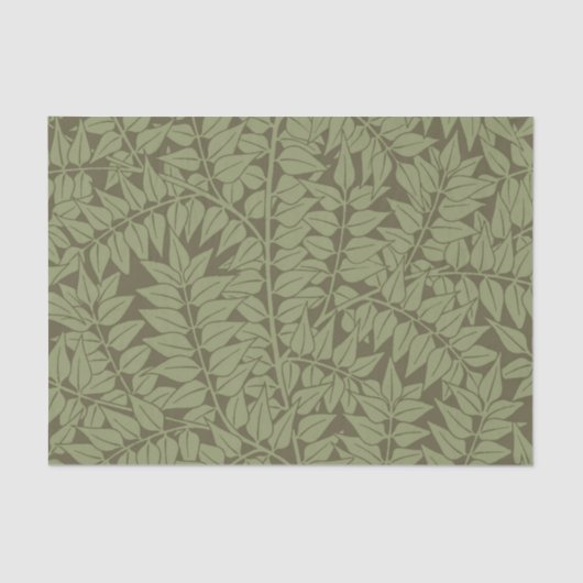 William Morris Branch Leaves Wallpaper Tissuepapier (Voorkant)