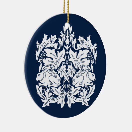 William Morris Brer Konijnenpatroon Keramisch Ornament (Rechts)