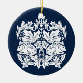 William Morris Brer Konijnenpatroon Keramisch Ornament (Voorkant)
